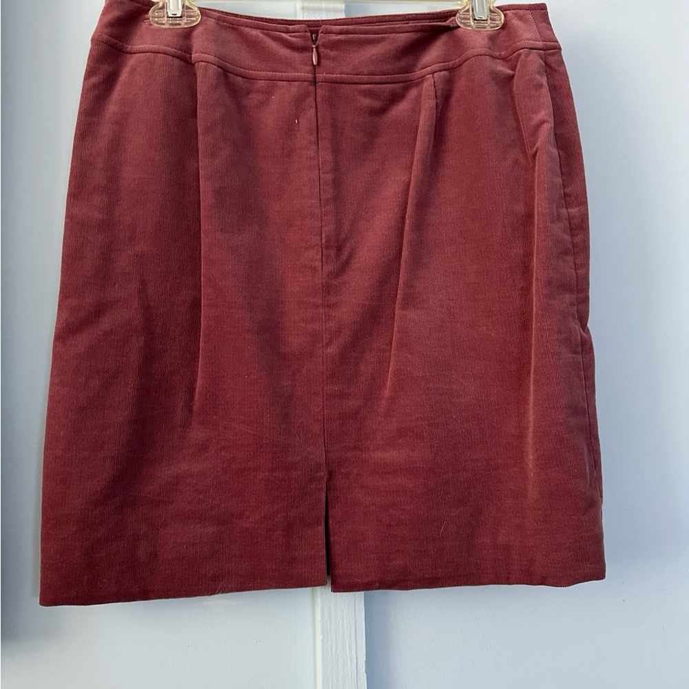 Tahari Rich Burgundy Midi Skirt
